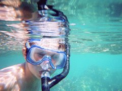 Henry in his face mask