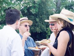 Food for thought; Helen Walter, Bob Reville, Stephen Belford and Andrew