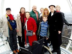 Family takes a ride on the London Eye