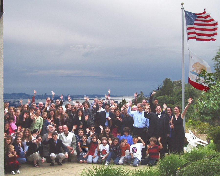 Attendees of our California Farewell Party bid us 'toodle-pip'!
