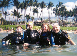 Frogmen and frogwomen hopping ashore