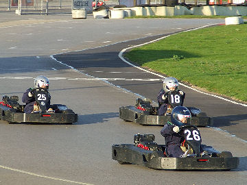 Dunx (25) and James (18) chase Richard (26)