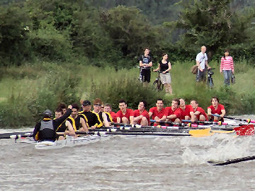 Clare cox acknowledges they've been bumped, within an ace of catching LMBC