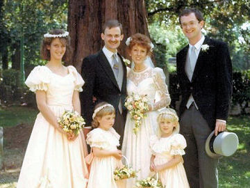 Ian as Best Man at Kit's wedding