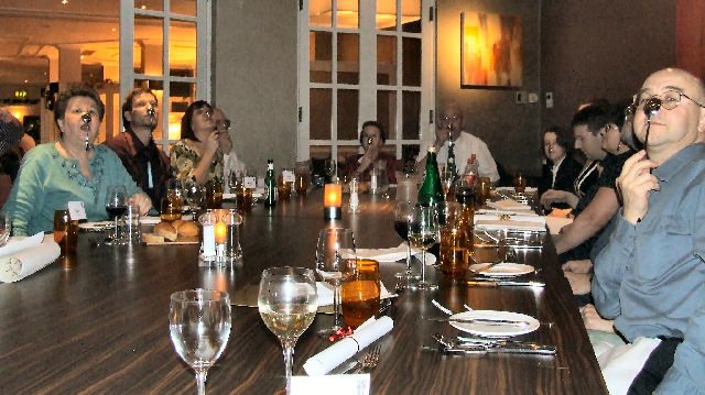 Family Wearing Spoons