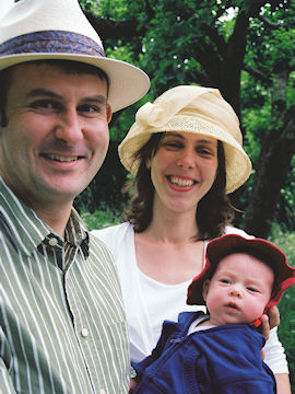 Hannah being shown off by her parents, Andrew & Martine van de Poll