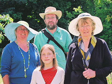 Hazel, Roger and Anoushka Barber, and Jean Fisher