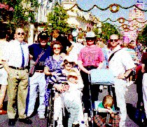 Grumpy, Happy, Bashful, Sorefeet and the rest of the cast visit Snow Whites retail emporium